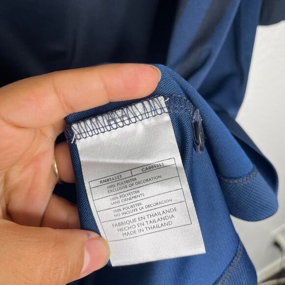 Nike Mens Shirt Sz XL Blue Fit Dry Athletic Short Sleeve Polo Collared Pullover - Picture 4 of 12